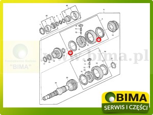 PIERŚCIEŃ HAMUJĄCY HAMULEC SYNCHRONIZATORA JOHN DEERE L42320