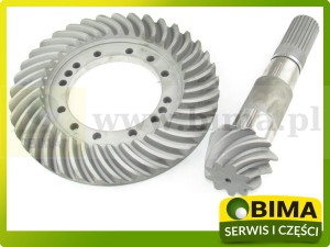 WAŁEK ATAKUJĄCY + KOŁO TALERZOWE MASSEY FERGUSON 9x37 24 FREZY