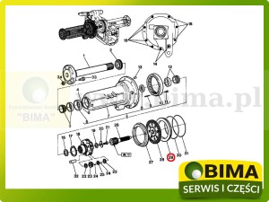 TŁOK HAMULCA 335MM UŻYWANY