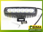 LAMPA ROBOCZA  PŁASKA 6 LED 18W 12V-24V  ŚWIATŁO ROZPROSZONE