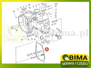 USZCZELKA TYLNY MOST PÓŁSKRZYNIA JOHN DEERE R99290