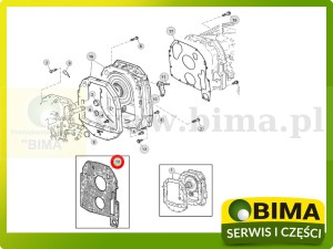 USZCZELKA SKRZYNI BIEGÓW JOHN DEERE R174103