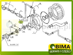 POKRYWA OBUDOWY SPRZĘGŁA MOKREGOA RENAULT CLAAS ARES 540 550 610 620 