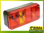 LAMPA TYLNA PRZYCZEPY NACZEPY LAWETY MASZYNY ROLNICZE BUDOWLANE BEZ OŚWIETLENIA TABLICY 