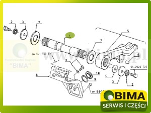 WAŁEK PODNOŚNIKA RENAULT CLAAS ARES ARION